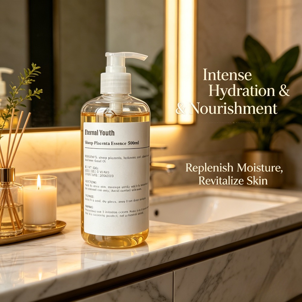 Placenta Extract Serum - 500ml Schapenplacenta Essentie Vloeibaar Serum Anti-aging