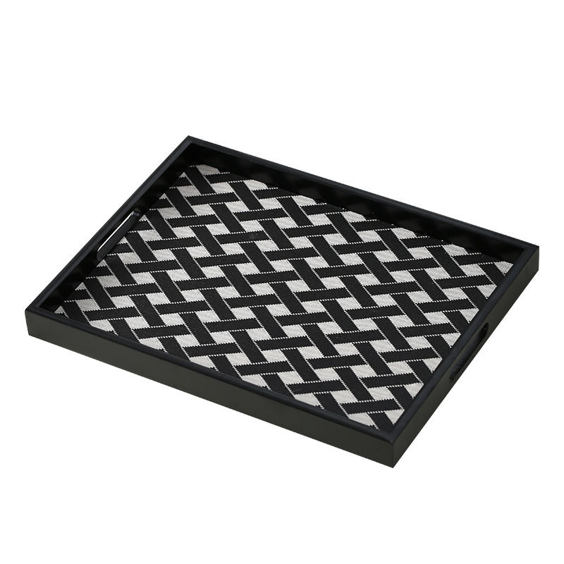Luxury Skincare Tray - Lichte luxe lederen houten schaal, salon