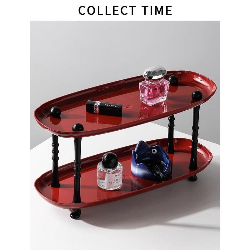 Luxury Skincare Tray - Lichte luxe stijl familie badkamer desktop