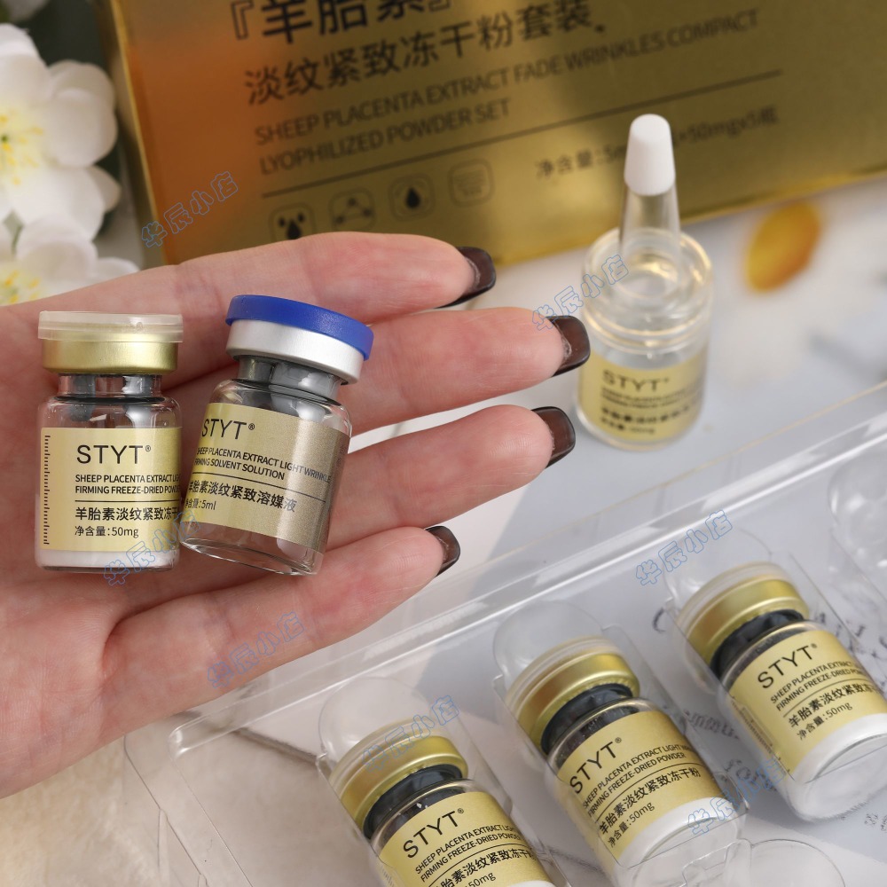 Placenta Extract Serum - Schapenplacenta-extract Gefreeze-droogd Poeder Herstellend Anti-rimpel Verstevigend
