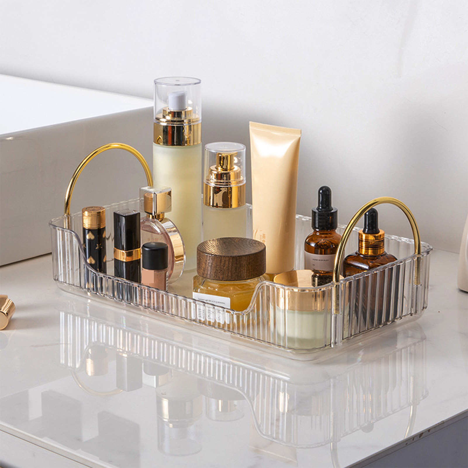 Badkamerorganizerrek Licht Lux - Luxury Skincare Tray recensie en prijs