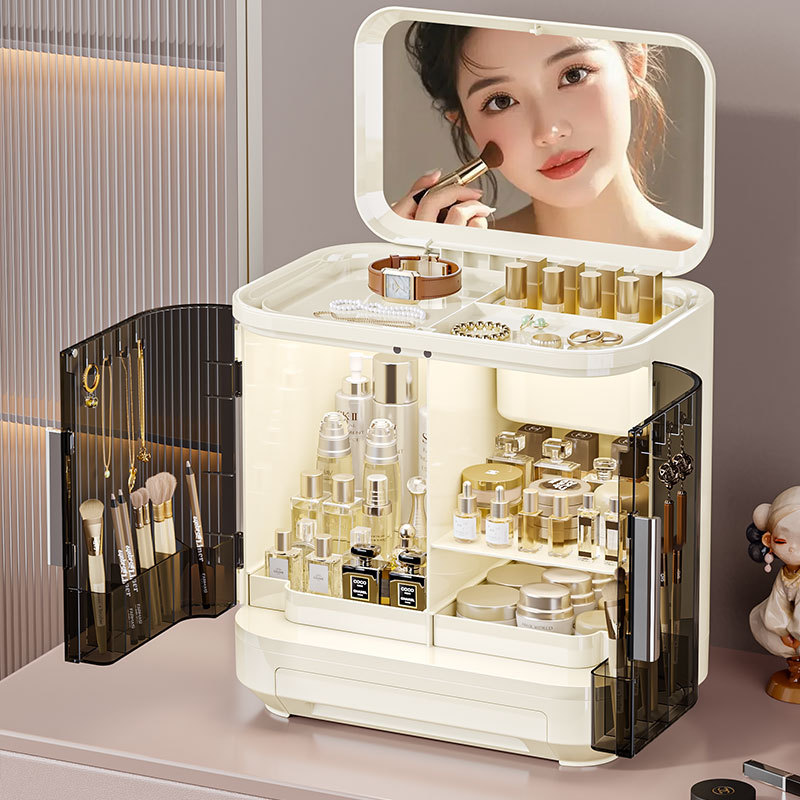 Cosmetica-opbergdoos met spieg - Luxury Skincare Tools recensie en prijs