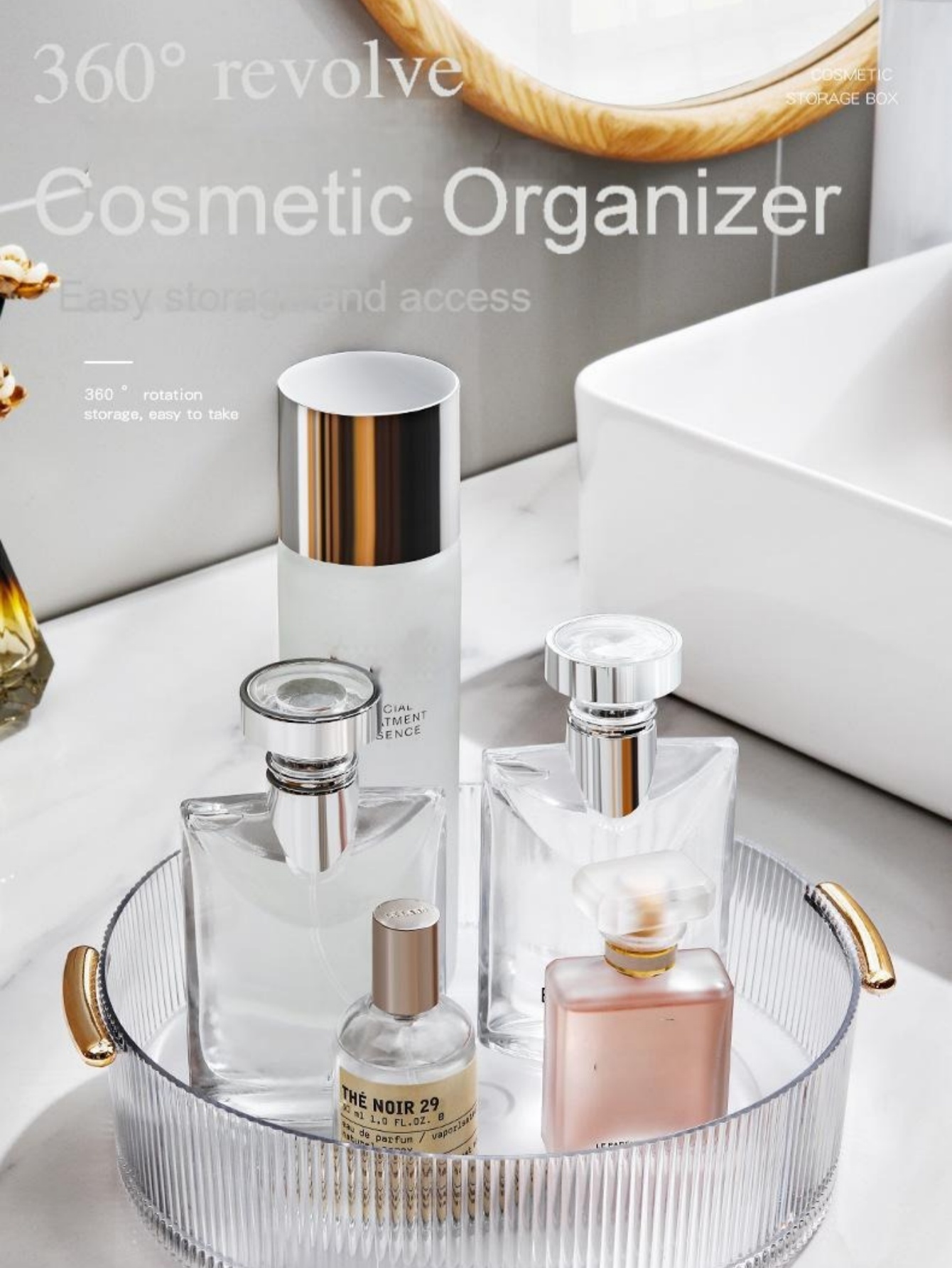 Verticale geribbelde transpara - Luxury Skincare Tray recensie en prijs